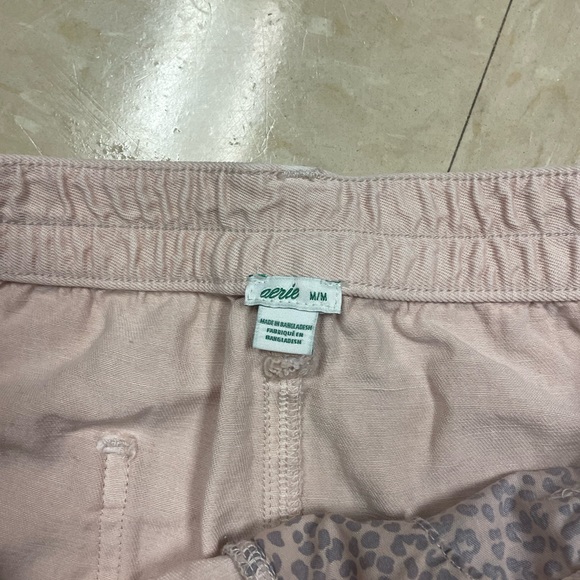 NWOT AERIE baby pale pink high rise loose fitted shorts size MEDIUM - Picture 5 of 6
